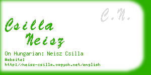 csilla neisz business card